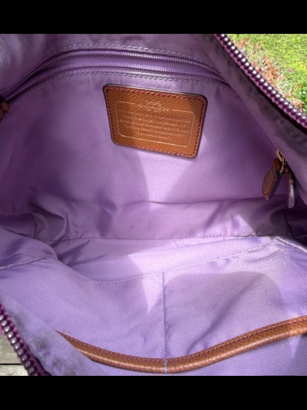 Coach purple crossbody